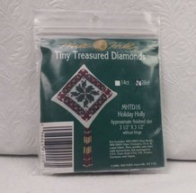 2000 Mill Hill Tiny Treasured Diamonds  Glass Bead Kit MHTD16 Holiday Holly - £9.28 GBP