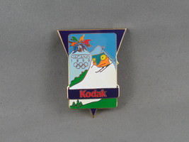 Vintage Olympic Event Pin - Downhill Skiing 1998 Nagano by Kodak - Inlaid Pin  - £15.01 GBP