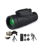 12X50 Monocular High Power Bak4 FMC Lens with Tripod Mobile Holder Water... - £30.36 GBP