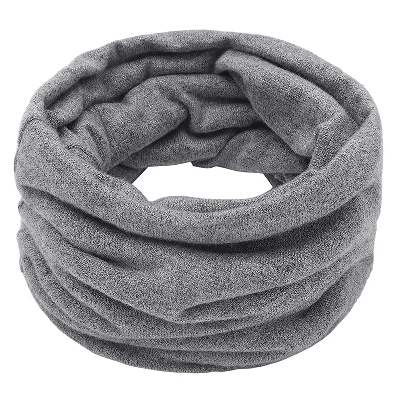 Sporting UniA Winter Warm Knitted Ring Solid Scarf Bandana Men Women Fashion Hea - £23.90 GBP