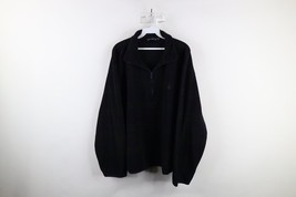 Vtg 90s Nautica Mens Medium Distressed Half Zip Fleece Pullover Sweater ... - $39.55