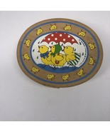 Vintage 1981 Lynn Gates Wood Oval Box - Rainy Day Baby Chicks 5.5” x 4.5... - $226.18 MXN