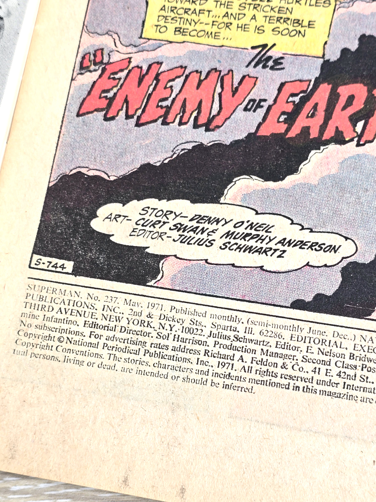 Vintage Superman DC Comics 1971 May No. 237 Item image 3