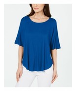 Alfani Womens Scoop Neck Hi-Low Shirt Small - $19.99