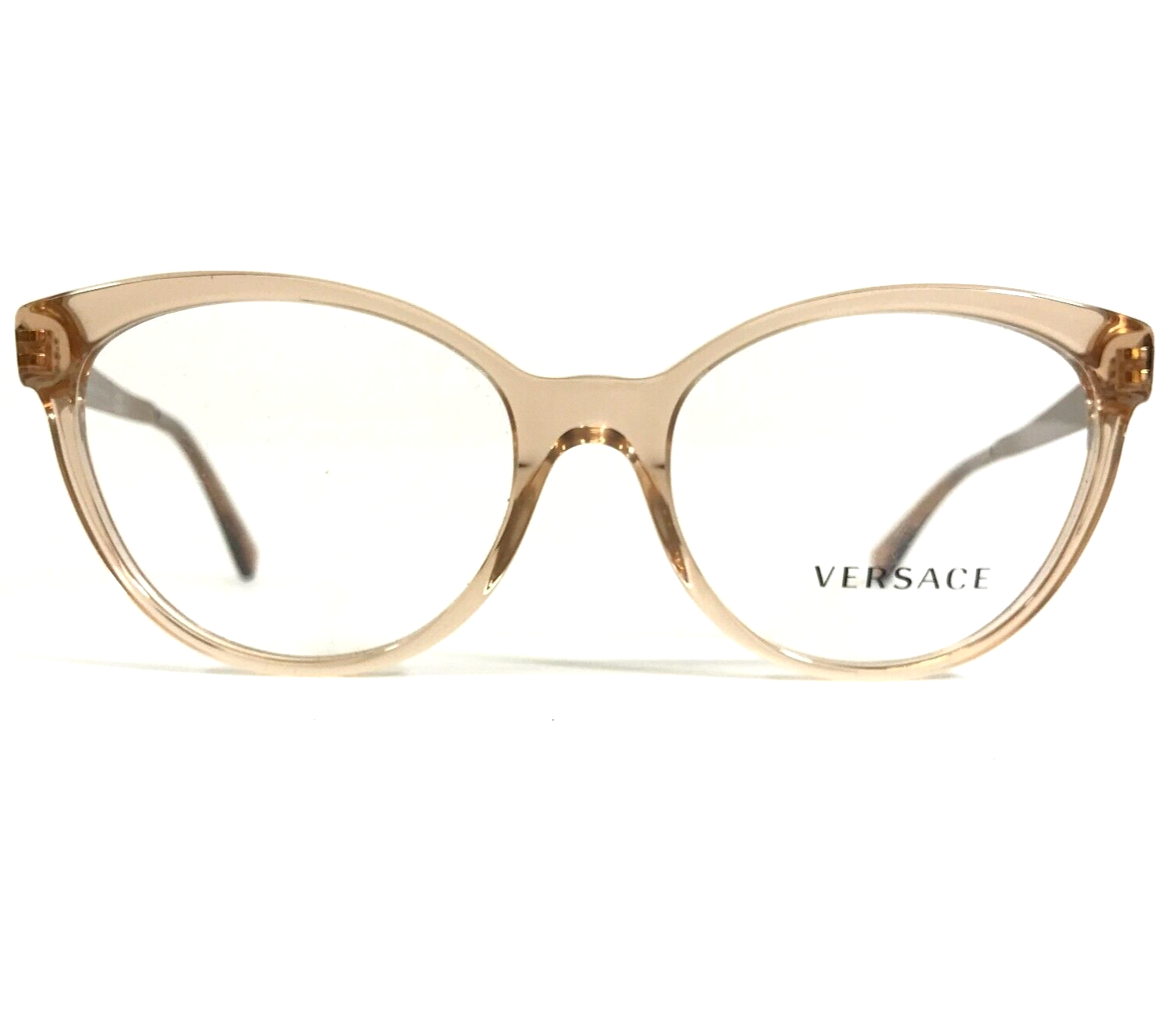 Primary image for Versace Eyeglasses Frames MOD.3237 5215 Clear Gold Cat Eye Full Rim 52-17-140