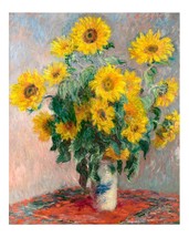 11032.Decoration Poster.Wall Room art decor.Claude Monet.Bouquet of Sunflowers - £12.94 GBP+