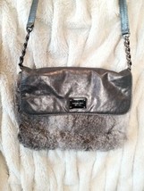 Michael Kors Sloan Rabbit Fur &amp; Leather Crossbody Purse ✨ - £70.46 GBP