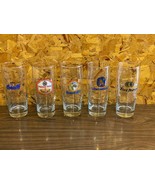 Vintage Collectible 1980s Mixed Lot 5 German Beer Glasses 0,5L Pilsner 7... - £30.19 GBP