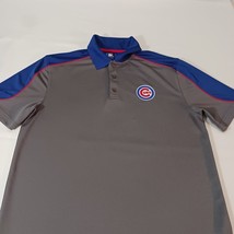 TX3 Cool Cubs TWPL Men's Gray & Blue Short Sleeve Polo Shirt Embroidered Logo L image 10