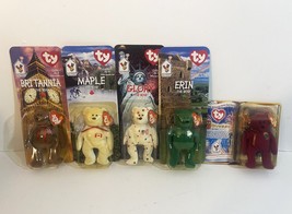 1999 TY Beanie Babies Britannia Glory Erin Maple Milennium  Bear McDonalds Lot 5 - £28.58 GBP