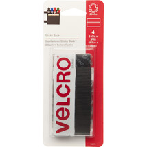 Velcro Brand Sticky Back Tape 0.75X3.5 inches, Black - $7.15