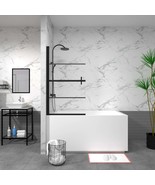 Goodyo 180° Pivot Shower Door Panel, Black - $185.99