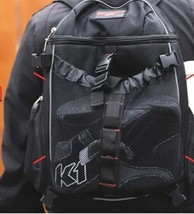 Badass Moto Gear Gray Motorcycle Helmet Bag Backpack Expandable Pockets  image 8