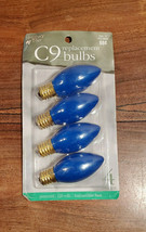 Vintage Dept. 18 Holiday Time C9 Blue Replacement 120V Bulbs (NEW) - £3.16 GBP