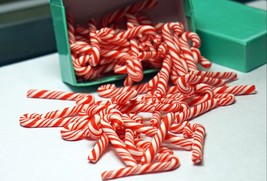 Christmas Candy Canes For Craft Resin Candy Canes Christmas Gift For Kids In Box - £5.57 GBP