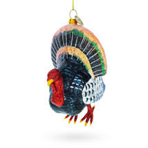 Gobbler Turkey - Blown Glass Christmas Ornament - £32.79 GBP