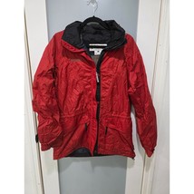 Vintage Columbia Red Rain Jacket Women’s M Waterproof Hood Hiking Outdoo... - $427.80 MXN
