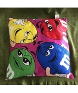 M&amp;M&#39;s 10x10 colorful pillow - £15.14 GBP