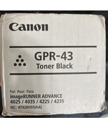 Genuine OEM Canon GPR-43 Black Toner Cartridge for image RUNNER ADVANCE ... - $85.07 CAD