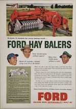 1950's? Print Ad Ford Hay Balers 3 Sizes & 11 Models Birmingham,Michigan - £17.09 GBP