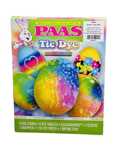 PAAS Tie Dye Easter Egg Decorating Coloring Kit DECORATE 60 EGGS/Food Sa... - £6.50 GBP