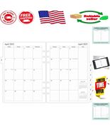 Elegant A5 6-Ring Monthly Planner Refills for 2025-2026 – Organized in S... - $26.56 CAD
