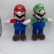 Mario &amp; Luigi 12” Plush No Tags Super Mario Brothers - £15.28 GBP