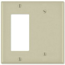 1PC Orbit OP1426-I 2-Gang Wall Plate GFI Blank Ivory - $67.62 MXN