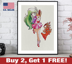 Dream Hunter Rem Anime Poster 18&quot; x 24&quot; Print Retro 80s 90s Wall Art Decor 2 - £10.65 GBP