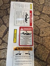 18x6 Safety Decal Kit, English , UV laminated - $12.82
