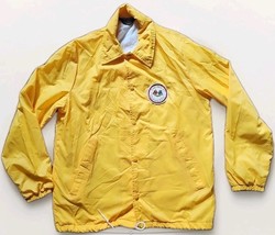 Vtg Chevy Corvette Jacket David Peyser Windbreaker Yellow Made In USA Small - $644.21 MXN