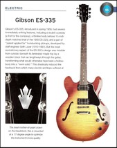 1958 Gibson ES-335 + 1968 Gibson ES-335 block inlays guitar history article - $4.23
