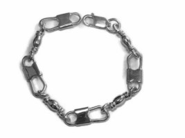 ACTS Bracelet Fishers Of Men .925 Sterling Silver Extra Large Link, Orig... - $145.99+