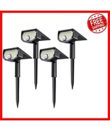 Ultra-Bright 30 LED Solar Motion Sensor Spotlights - Durable &amp;  Waterproof - $81.25 CAD