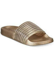 INC International Concepts Metallic Mesh Stripe Pool Slides - $24.50 CAD