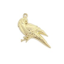 Vintage Parrot Bird Necklace Pendant Bracelet Charm 14K Yellow Gold, 1.59 Grams - £234.94 GBP