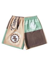 GORGLITTER Women's Colorblock Track Shorts Letter Graphic Print Size L - $104.60 MXN GORGLITTER Women's Colorblock Track Shorts Letter Graphic Print Size L - $104.60 MXN