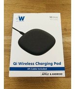 Just Wireless 10Watt Qi Wireless Charging Pad 4ft Cable Included Apple/A... - $12.27 CAD