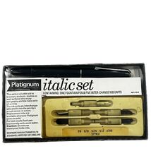 Platignum Italic Set Fountain Pen &amp; 5 Units Vintage - €28,85 EUR