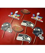 Super Bowl 60 Seattle  Seahawks CupCake Toppers - $16.99
