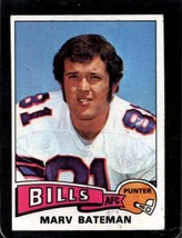 1975 Topps #169 Marv Bateman Ex Bills *XR28644 - £1.28 GBP