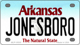Jonesboro Arkansas Novelty Mini Metal License Plate Tag - £11.95 GBP