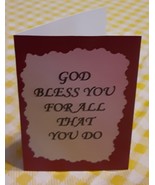Set Of 6 Love Note Any Occasion Greeting Cards 1106C God Bless You Inspi... - $11.50