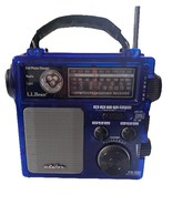 Hand-Crank ETON FR300 AM/FM/TV-VHF Radio NOAA Weather Emergency Blue - $29.52