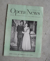Vintage February 7 1949 Opera News Booklet Magazine - $16.83