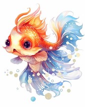 Vibrant Fish Clip Art- 10 High Quality JPGs/ Digital Print/ Digital Down... - £1.31 GBP