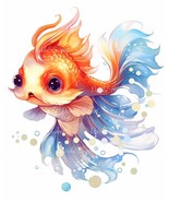Vibrant Fish Clip Art- 10 High Quality JPGs/ Digital Print/ Digital Down... - £1.29 GBP