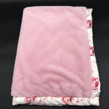 Modern Moments Baby Blanket Satin Trim Rose Pink Plush Gerber - $39.99