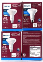 4 Count Philips 9w LED Daylight 5000K Indoor BR30 Flood Non Dimmable - £31.96 GBP