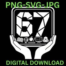 Funny Six Seven 67 Hands Gift For School Teachers &amp; Lovers Teaching Prof... - $32.10 MXN